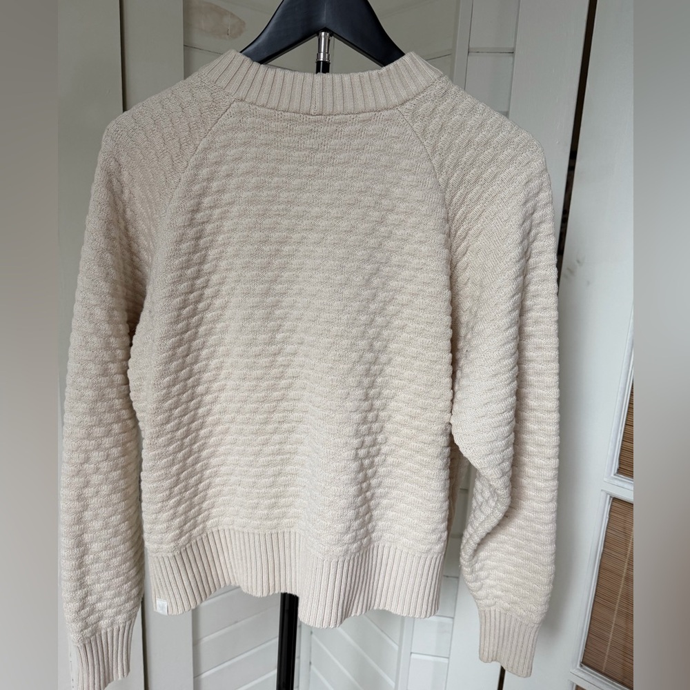 lululemon athletica Cream Textured Crewneck Sweater - Picture 2 of 5